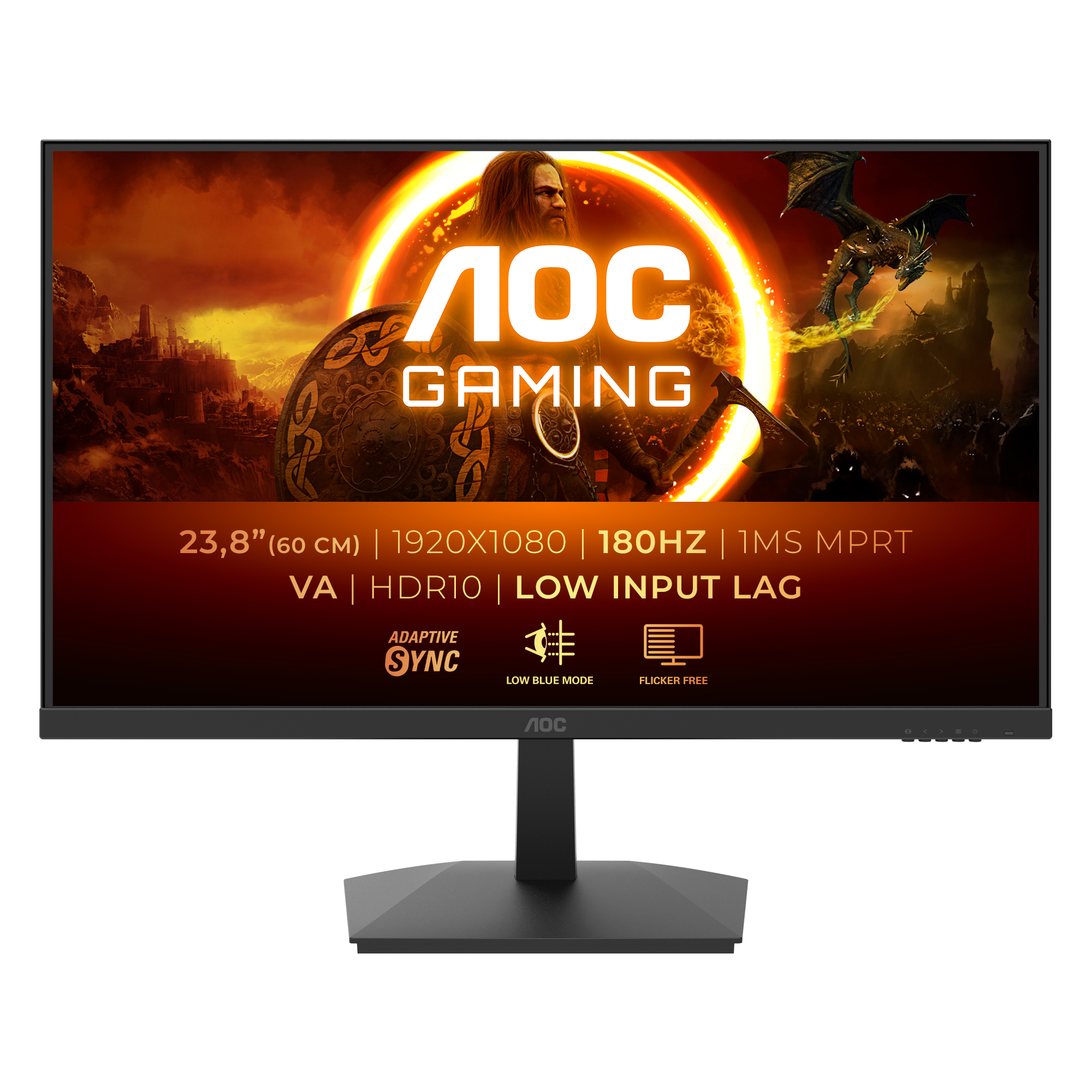 AOC G1 24G15N2 computer monitor 60.5 cm (23.8) 1920 x 1080 pixels Full HD LCD Black