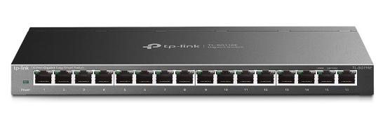 TP-Link TL-SG116E Non gestito L2 Gigabit Ethernet (10/100/1000) Desktop Nero