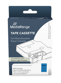 MediaRange MRDY40916 ruban d�tiquette Noir sur bleu D1