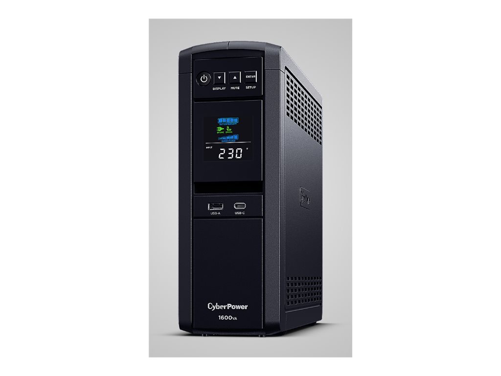 CyberPower CP1600EIPFCLCD uninterruptible power supply (UPS) Line-Interactive 1.6 kVA 1000 W 6 AC outlet(s)