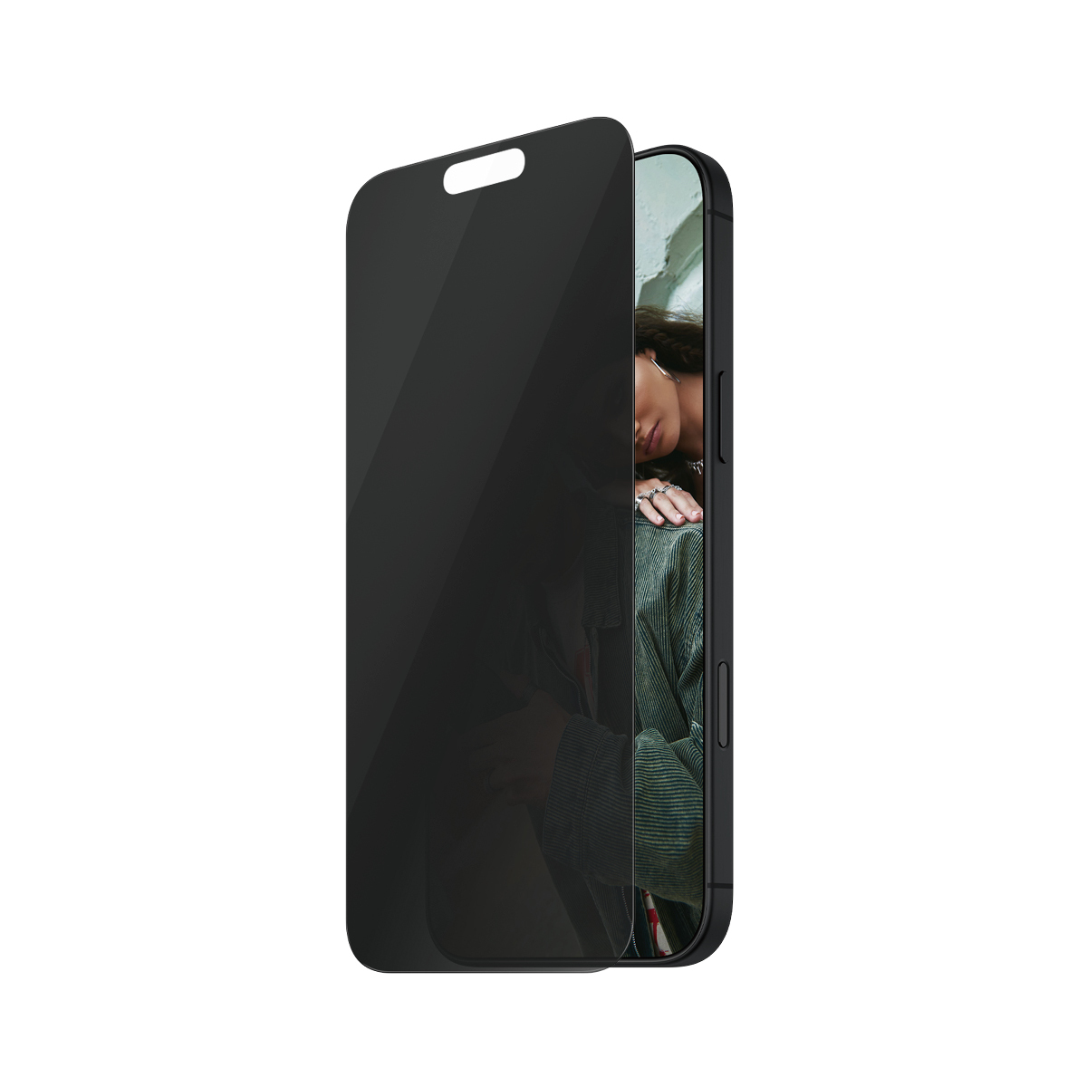 PanzerGlass SAFE. by � 2-Way Privacy Screen Protector iPhone 16 Pro | Ultra-Wide Fit Pellicola proteggischermo trasparente Apple 1 pz