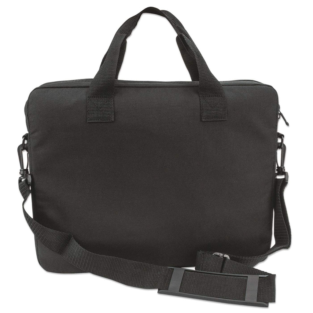 Manhattan Malet�n para port�til London 14,1, tipo top loader, negro, ECON�MICO, bolsillo para accesorios, correa de hombro desmontable, funda para port�til, garant�a 3 a�os