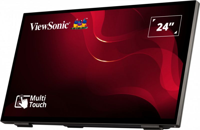 Viewsonic TD2465 pantalla de se�alizaci�n Panel plano interactivo 61 cm (24) LED 250 cd / m� Full HD Negro Pantalla t�ctil
