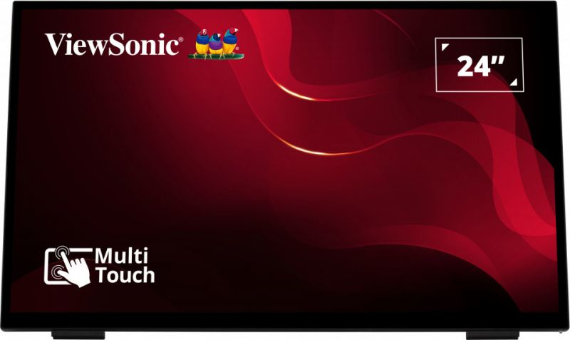 Viewsonic TD2465 pantalla de se�alizaci�n Panel plano interactivo 61 cm (24) LED 250 cd / m� Full HD Negro Pantalla t�ctil