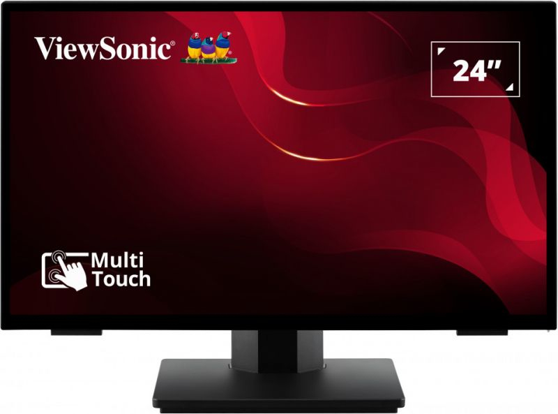 Viewsonic TD2465 pantalla de se�alizaci�n Panel plano interactivo 61 cm (24) LED 250 cd / m� Full HD Negro Pantalla t�ctil