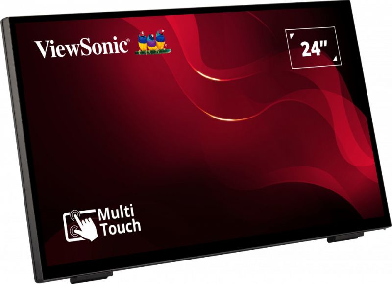 Viewsonic TD2465 pantalla de se�alizaci�n Panel plano interactivo 61 cm (24) LED 250 cd / m� Full HD Negro Pantalla t�ctil
