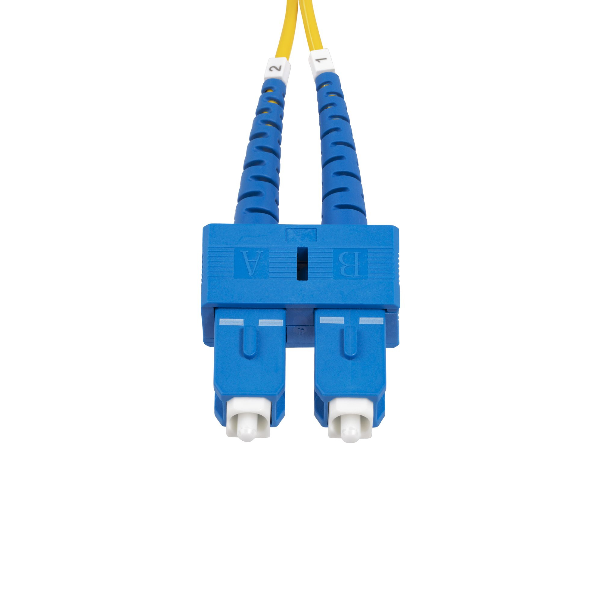 StarTech.com Cble Fibre Optique de 1m Duplex Monomode SC  SC (UPC) OS2, 9/125m, 40G/100G, Cordon Fibre Optique, Insensible  la Courbure, Faible Perte dInsertion, Cordon Patch Fibre LSZH