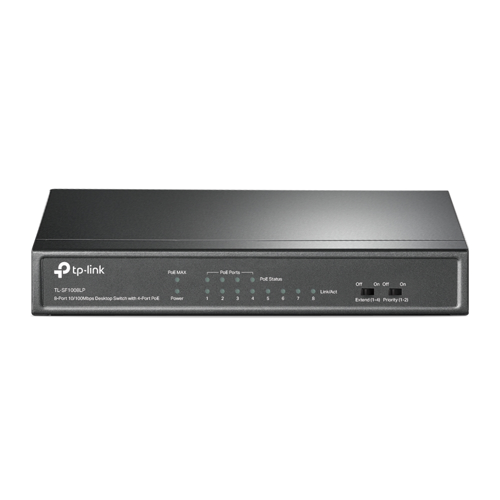 TP-LINK TL-SF1008LP - V1 - Switch - unmanaged - 8 x 10/100 (4 PoE)