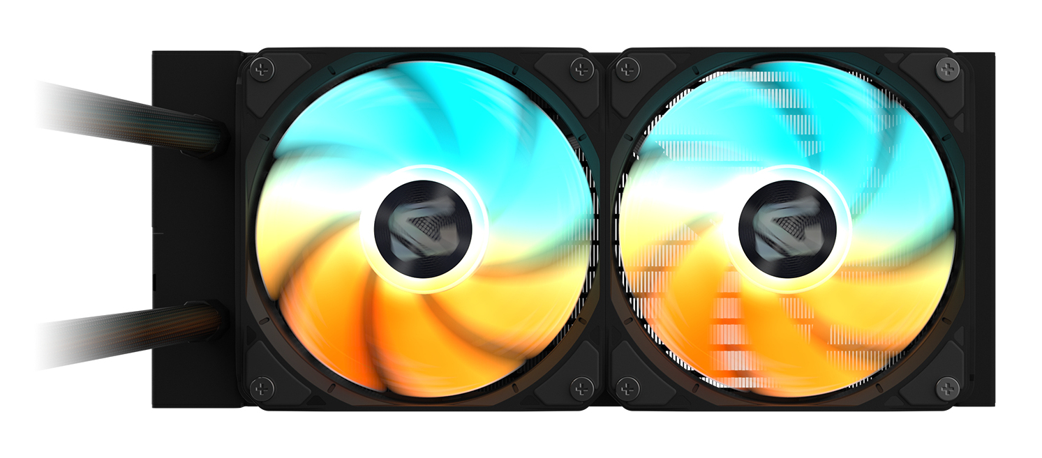 GIGABYTE GAMING 240 Refrigeraci�n L�quida para CPU - 2x120mm Ventiladores ARGB, mecanismo de enclavamiento deslizante, DAISY-CHAIN, Compatible con Intel LGA 1851 y AMD AM5
