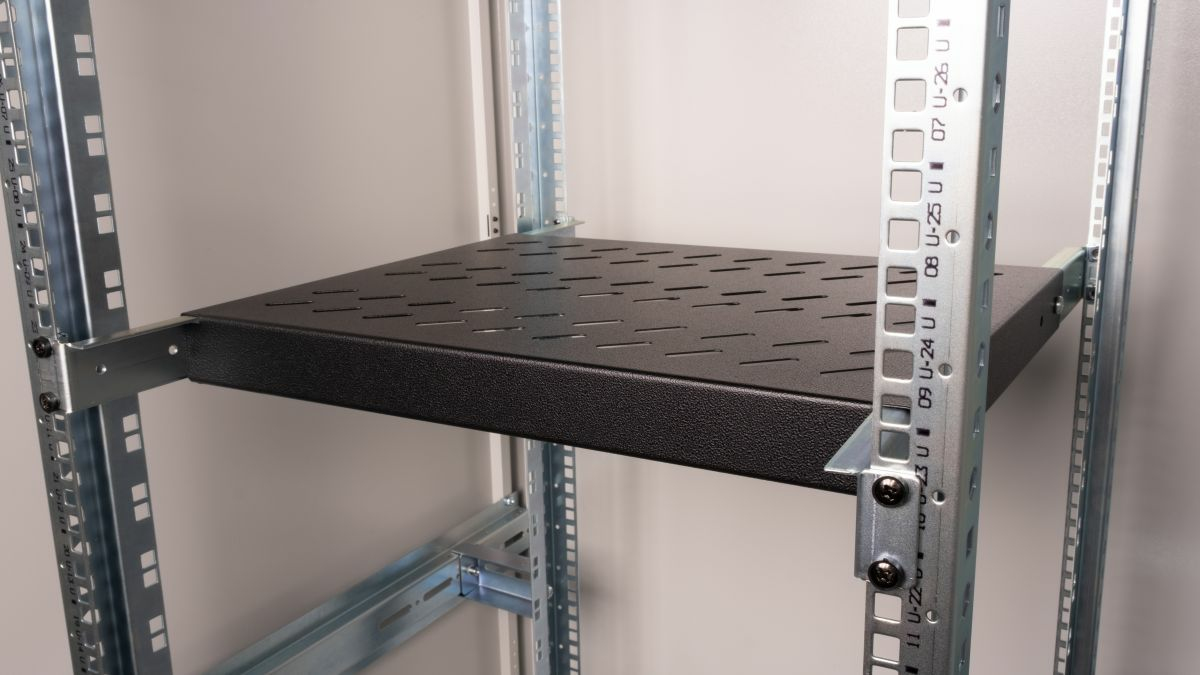 Equip Fachboden variabel 19 f�r Serverschr�nke 1U 35cm sw - 0,35 m