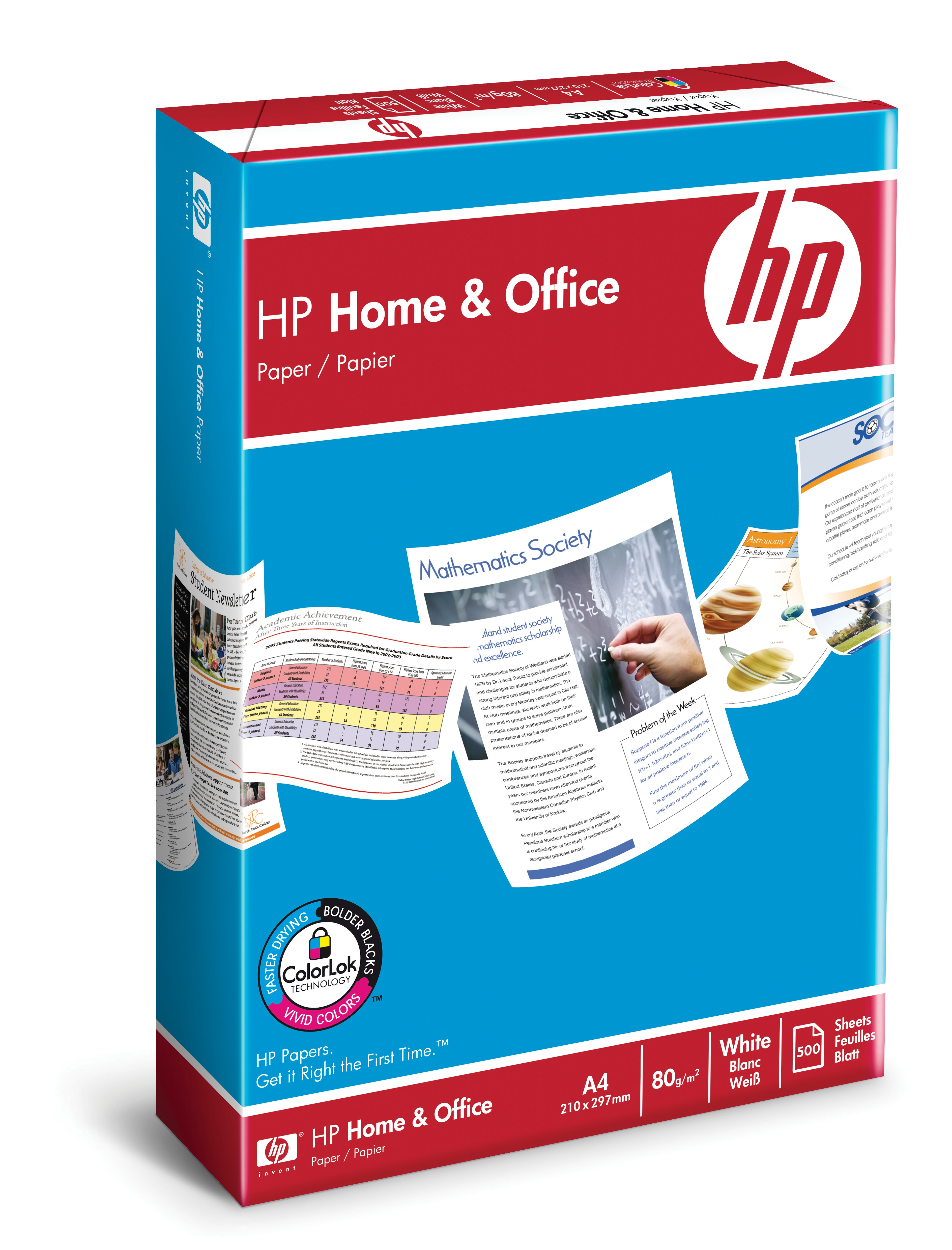 HP Home and Office Paper-500 sht/A4/210 x 297 mm