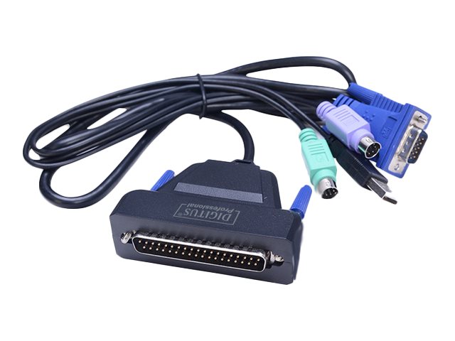 DIGITUS 17 LCD KVM Konsole, 1-Port VGA, franz�sische Tastatur