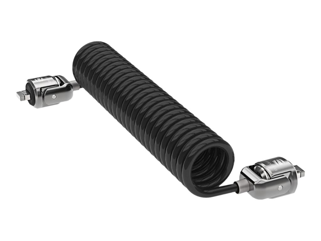 Compulocks Dual Head Coiled Keyed Cable Lock