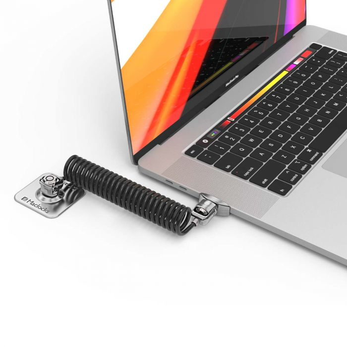 Compulocks Dual Head Coiled Keyed Cable Lock