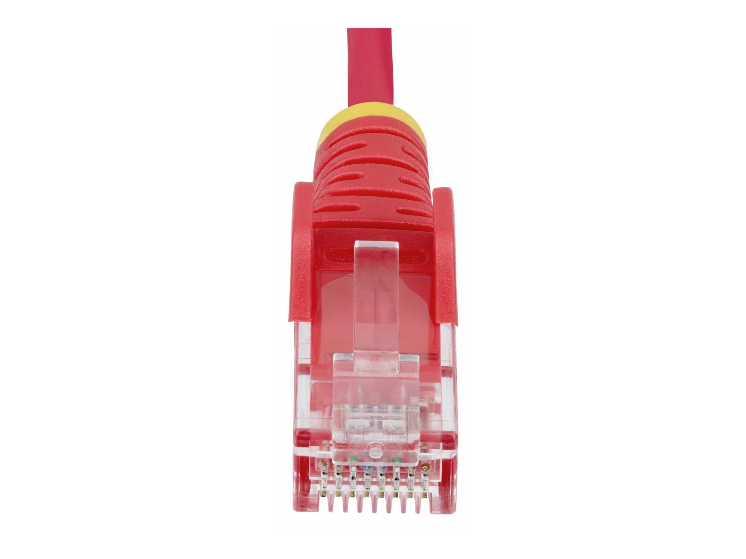 StarTech.com Cble Ethernet CAT6 Rouge Fin de 2m, Sans Accroc, 100W PoE, UTP, LSZH, Fil de Cuivre Pur 28AWG, Cordon Patch Rseau RJ45 avec Serre-Cble, Contrl Fluke