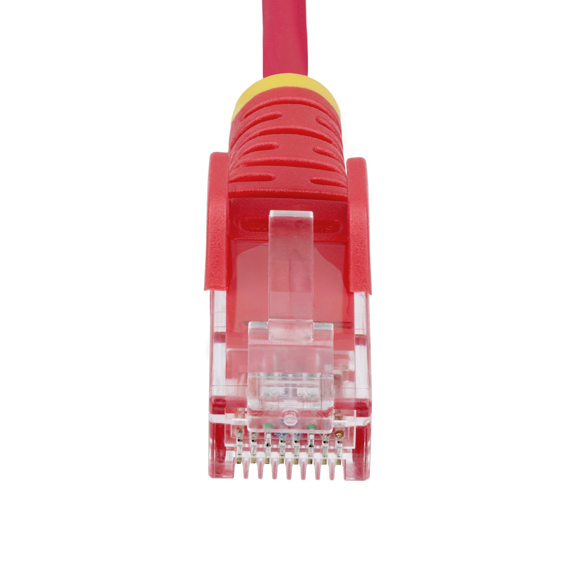 StarTech.com Cble Ethernet CAT6 Rouge Fin de 2m, Sans Accroc, 100W PoE, UTP, LSZH, Fil de Cuivre Pur 28AWG, Cordon Patch Rseau RJ45 avec Serre-Cble, Contrl Fluke