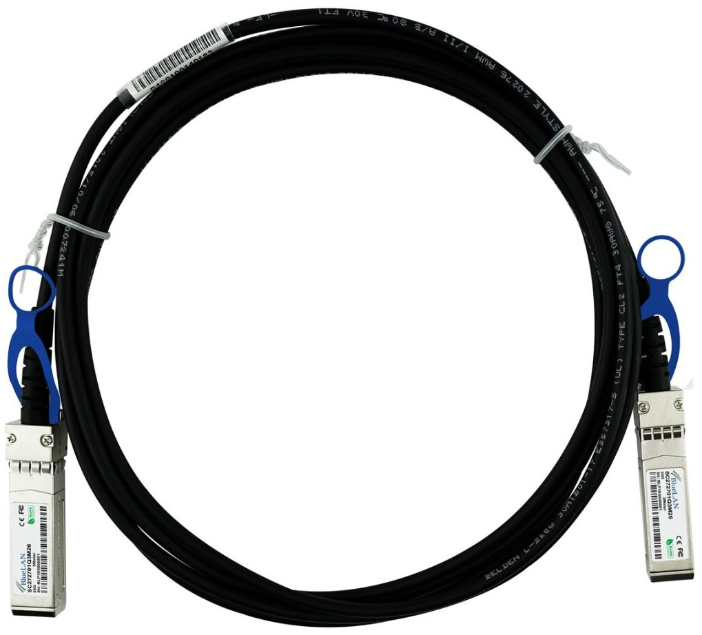 BlueOptics SFP-25G-C3M-BL cavo InfiniBand 3 m SFP28 Nero, Argento
