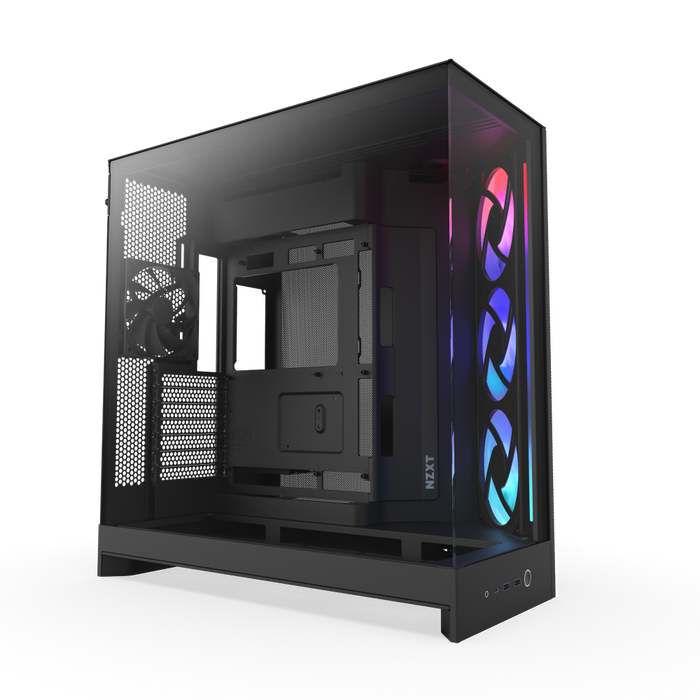 NZXT H9 Flow Rgb schwarz matt Tempered Glass x 2 - Midi/Minitower - ATX