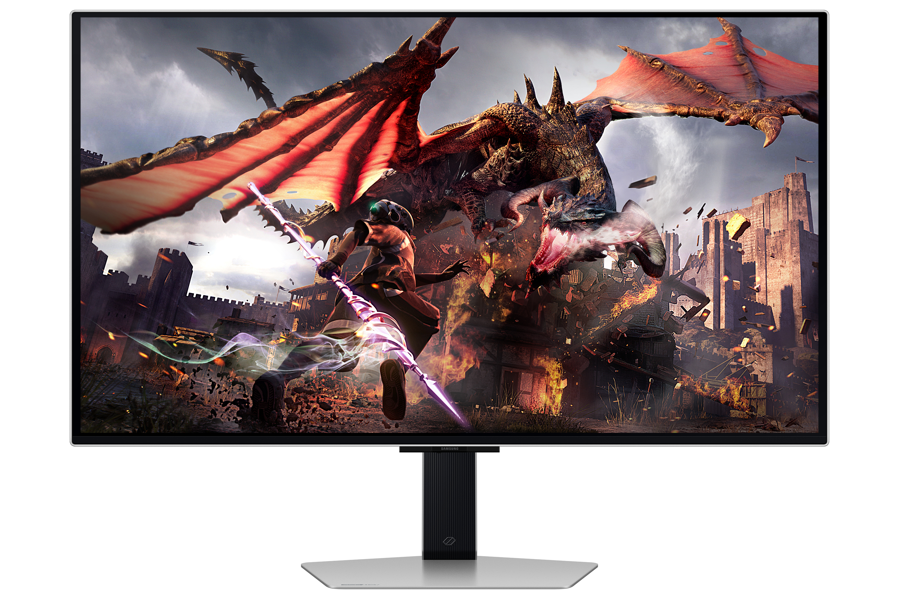 Samsung G80SD computer monitor 81.3 cm (32) 3840 x 2160 pixels 4K Ultra HD OLED Silver