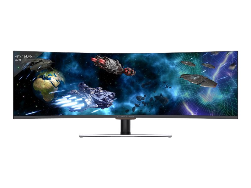 LC-Power LC-M49-DFHD-144-C-Q LED display 124.5 cm (49) 3840 x 1080 pixels UltraWide Full HD QLED Black