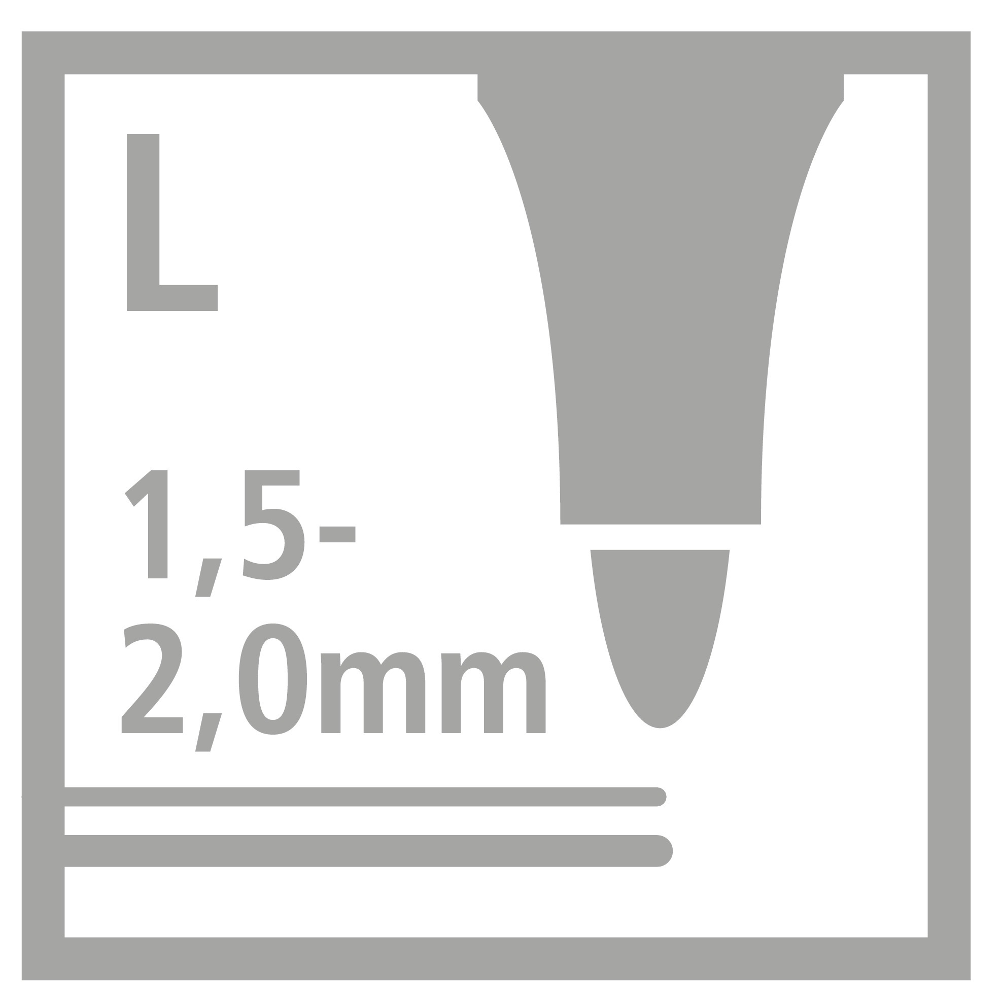 STABILO Trio Scribbi - Filzstift - nicht dauerhaft - gemischte Farben - 1.5-2 mm - gro� (Packung mit 14)