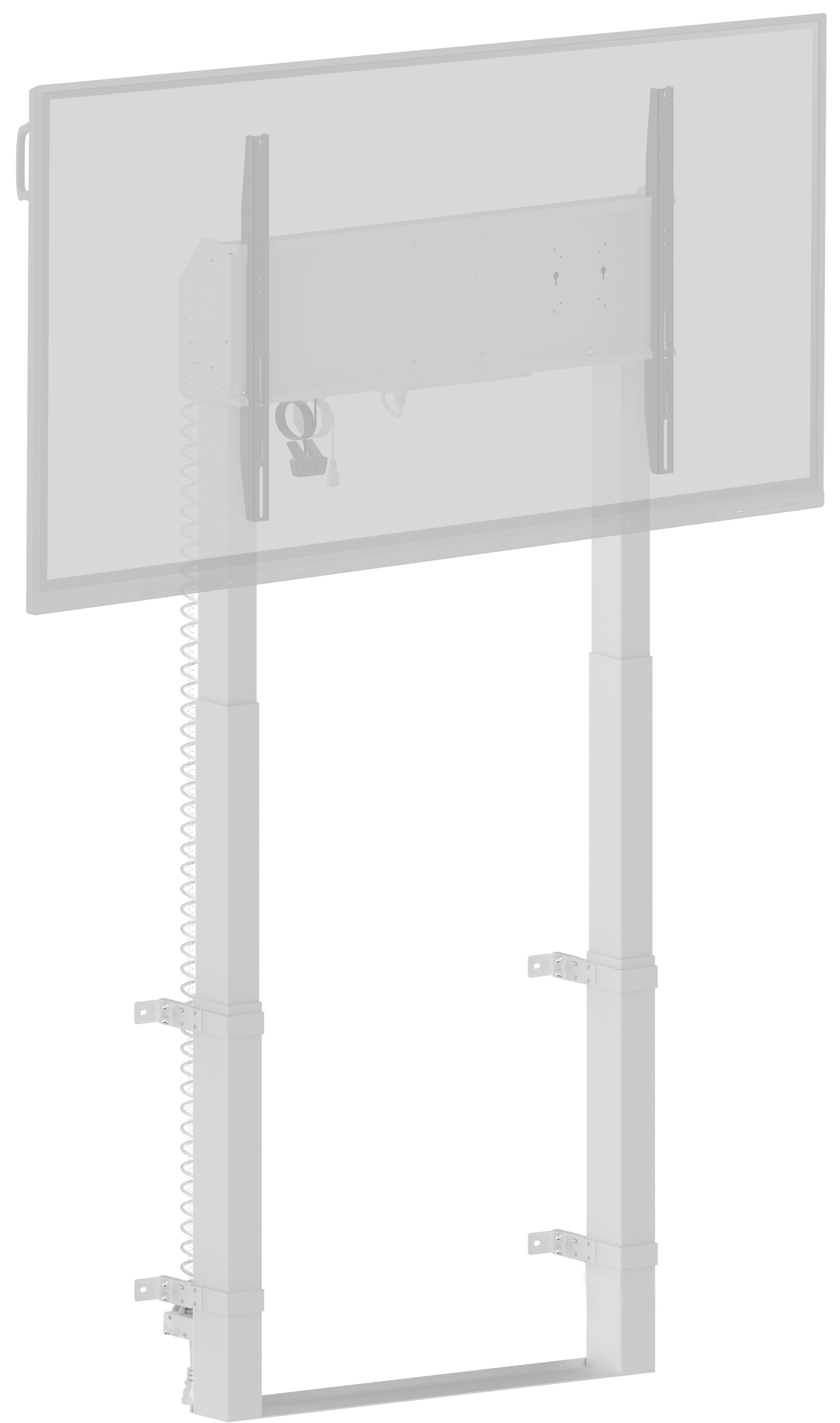 iiyama MD-WLIFT2031-W1 monitor mount / stand 2.67 m (105) Floor White
