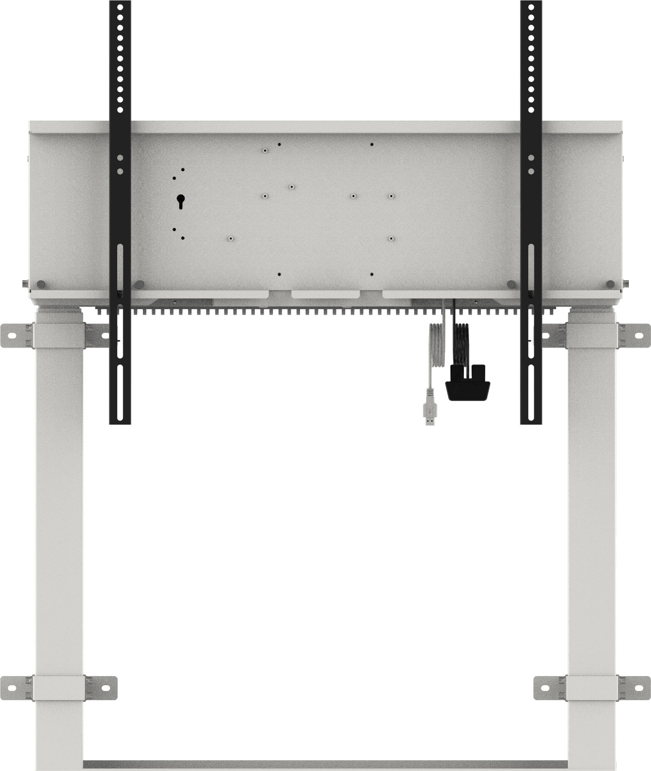 iiyama MD-WLIFT2031-W1 monitor mount / stand 2.67 m (105) Floor White