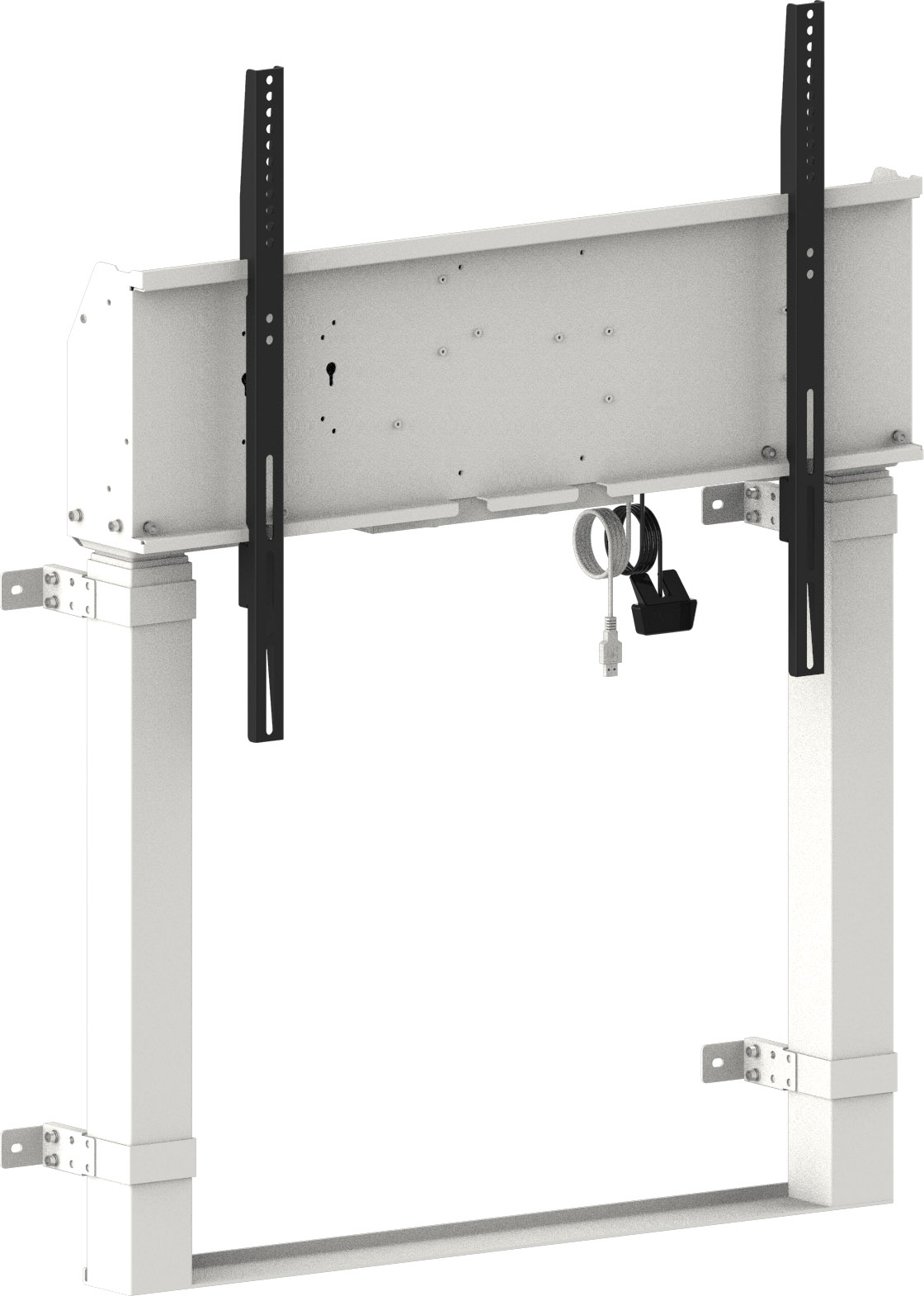 iiyama MD-WLIFT2031-W1 monitor mount / stand 2.67 m (105) Floor White