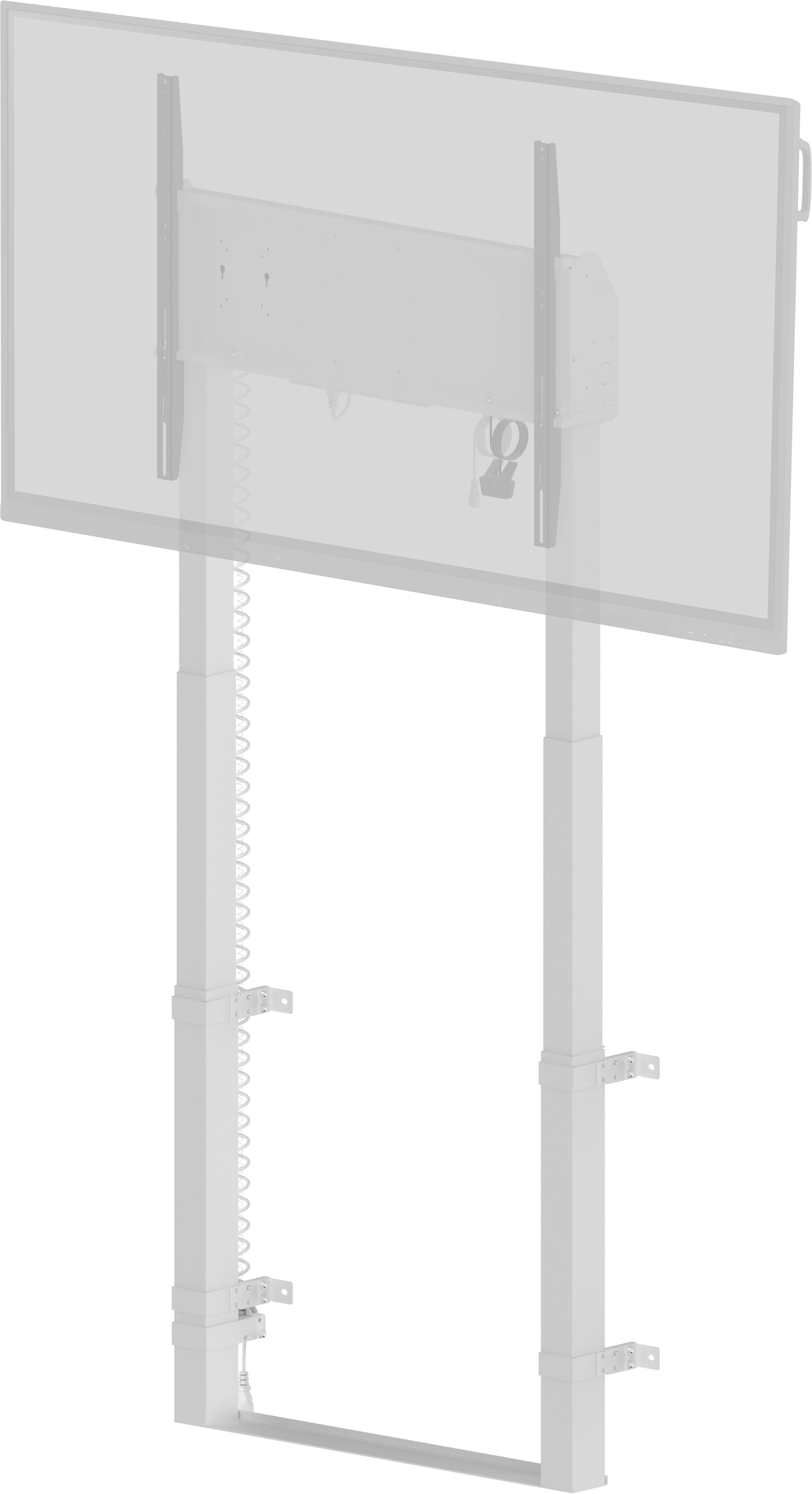 iiyama MD-WLIFT2031-W1 monitor mount / stand 2.67 m (105) Floor White