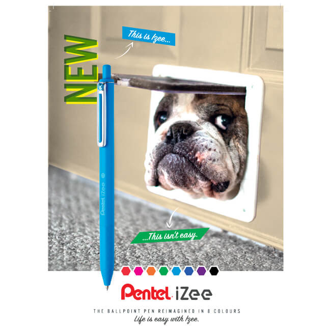 Pentel BX470-F penna a sfera Arancione Fine 1 pz