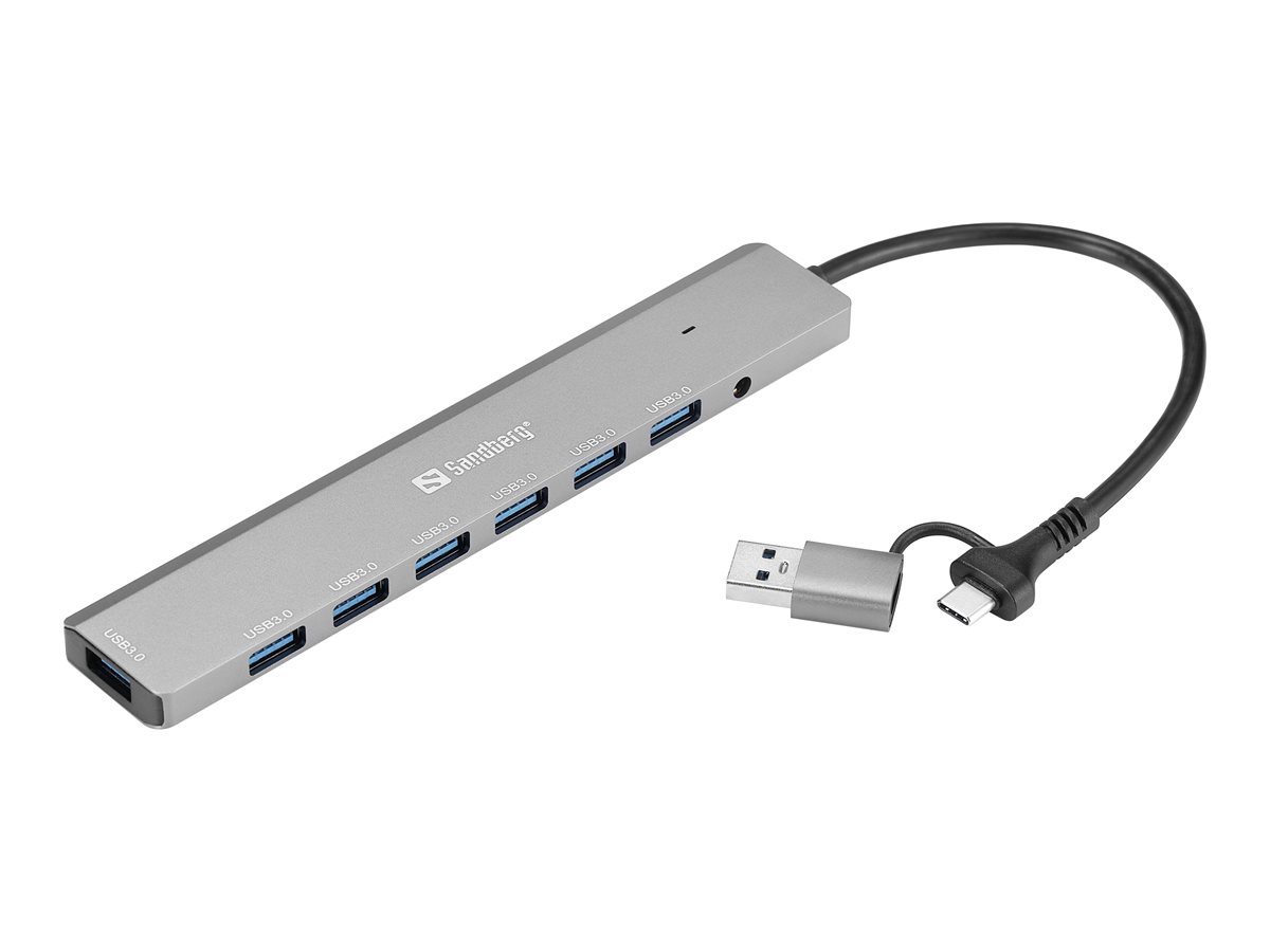 Sandberg USB-C/A to 7 x USB 3.0 Hub