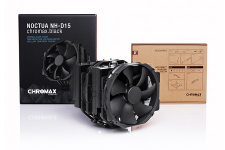Noctua NH-D15 CH.BK sistema di raffreddamento per computer Processore Raffreddatore daria 14 cm Nero