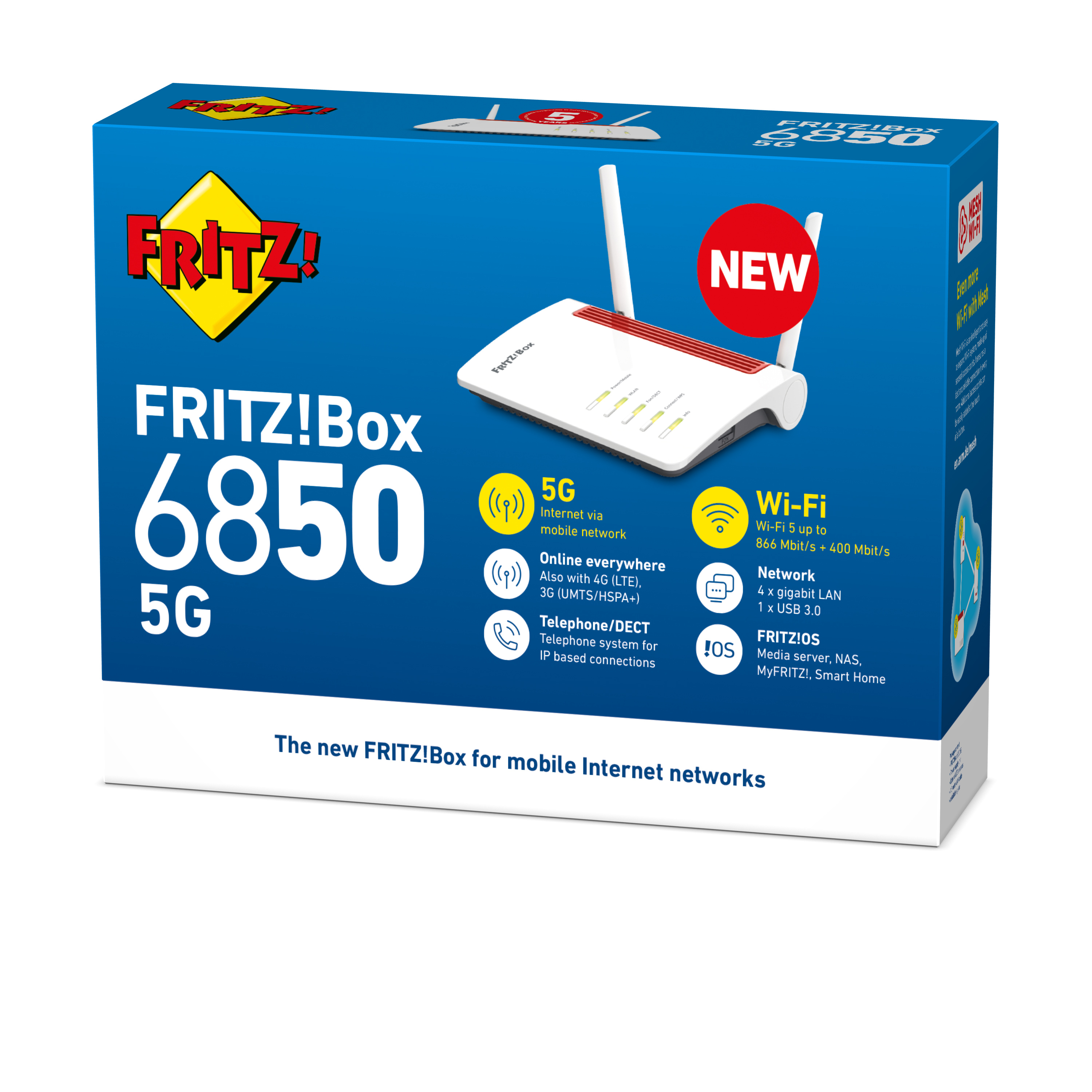 AVM FRITZ!Box 6850 5G - Wireless Router - WWAN