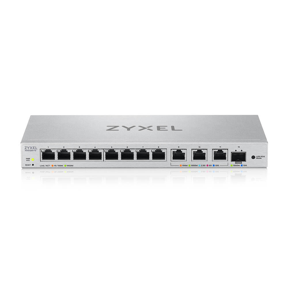 Zyxel XGS1250-12 Gestionado 10G Ethernet (100/1000/10000) Gris