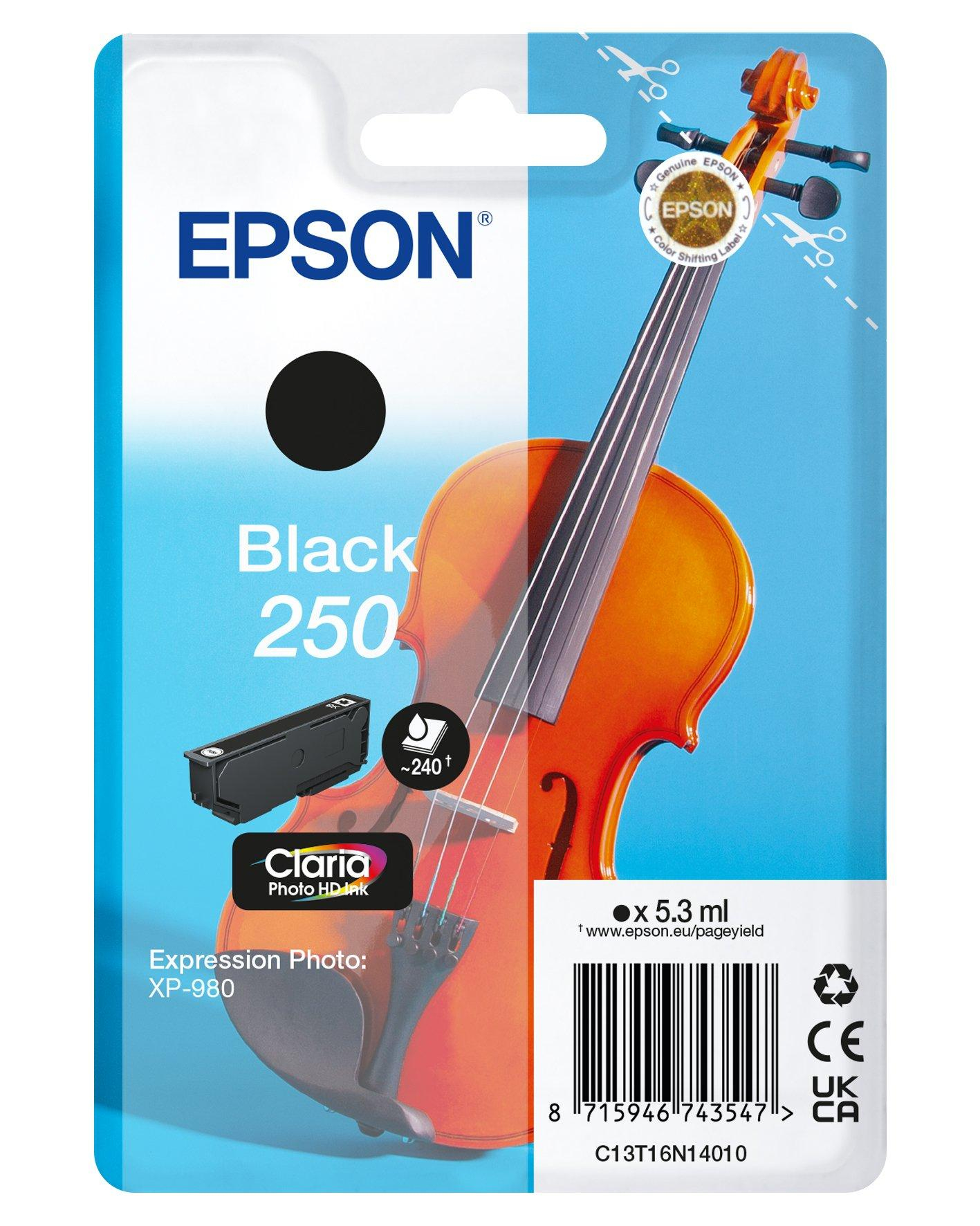 Epson 250 Violin Claria Photo HD cartouche dencre 1 pi�ce(s) Original Noir