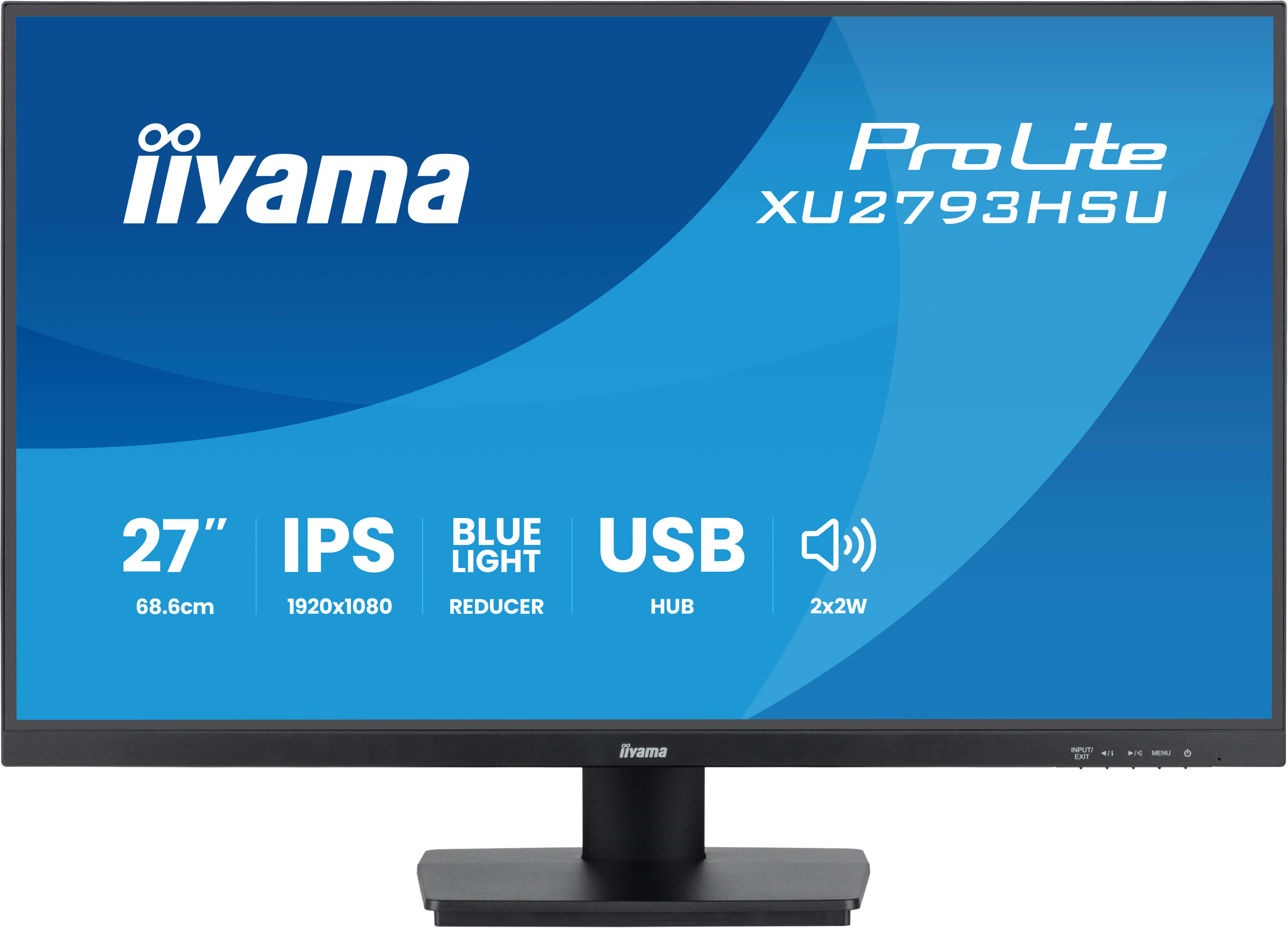 iiyama ProLite XU2793HSU-B7 computer monitor 68.6 cm (27) 1080 x 1920 pixels Full HD LED Black