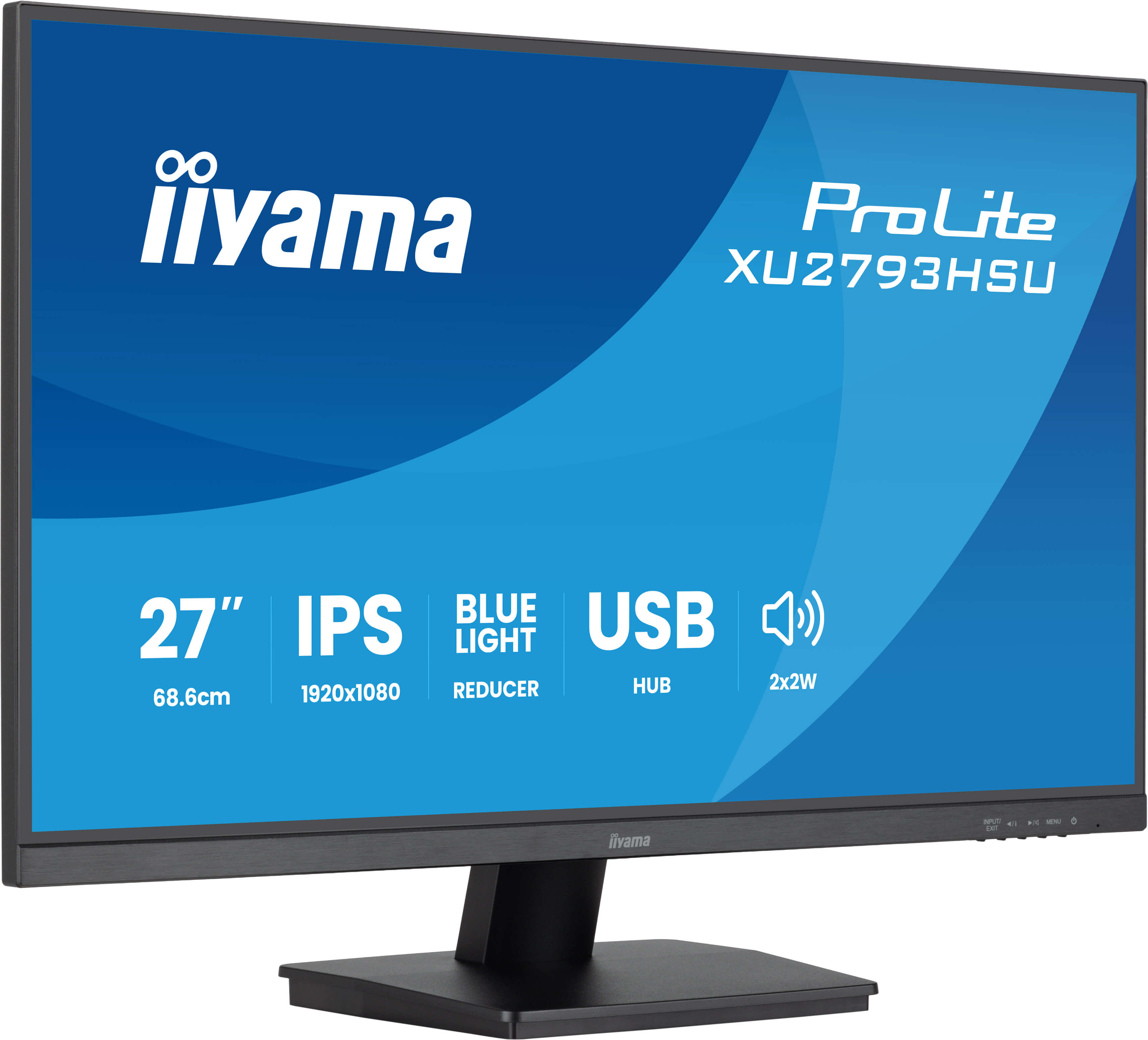 iiyama ProLite XU2793HSU-B7 computer monitor 68.6 cm (27) 1080 x 1920 pixels Full HD LED Black