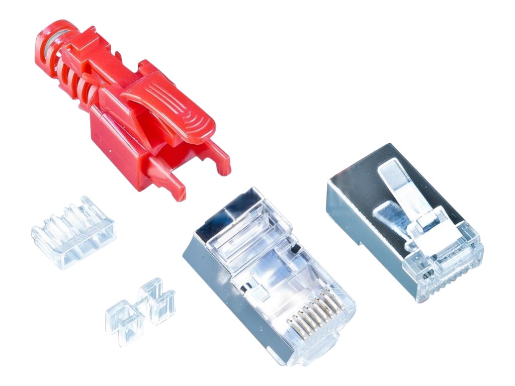 Wirewin MOD SL KAT6A STP 10 RT connecteur de fils RJ-45 Rouge