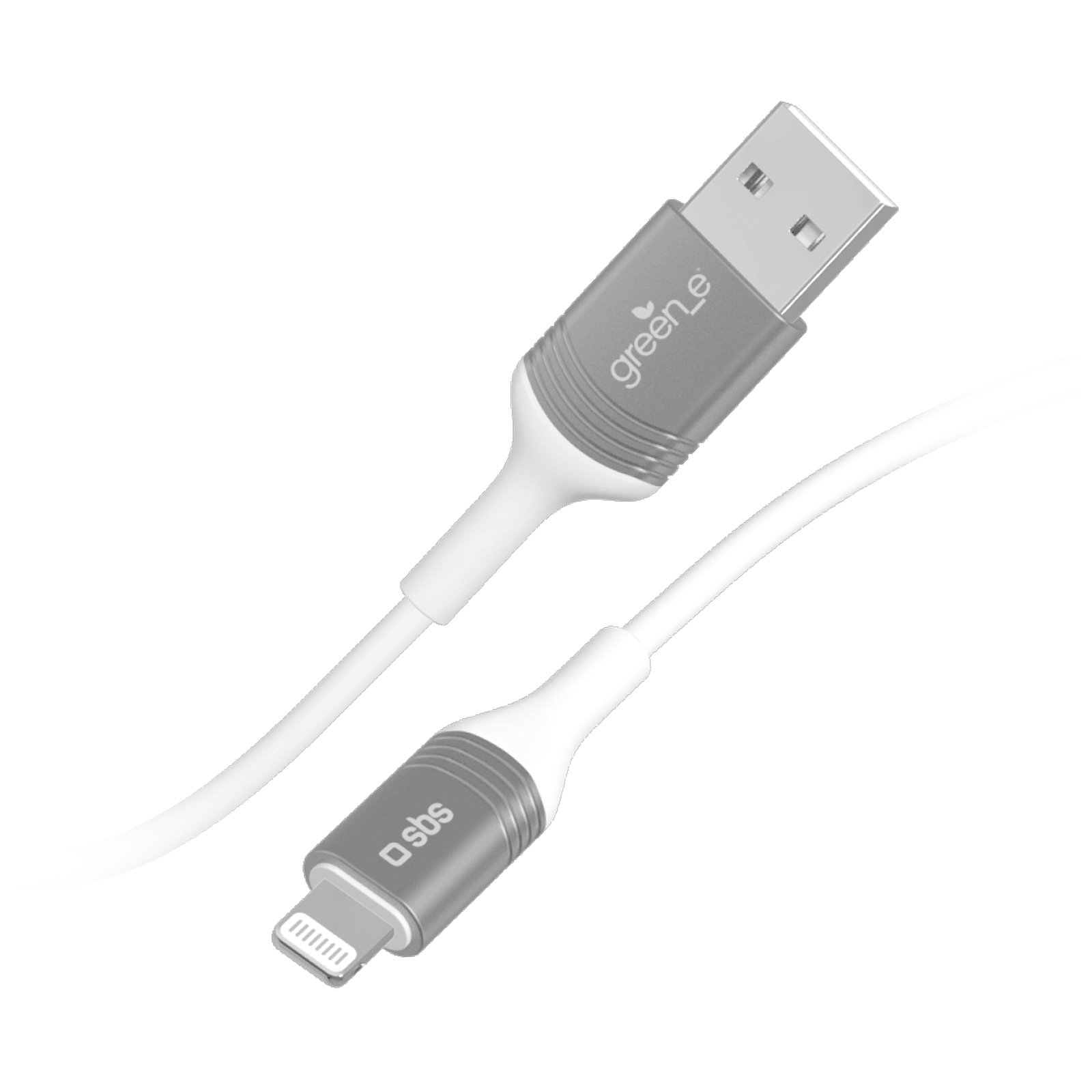 SBS GreenLine USB auf Lightning Kabel 1.2m MFi wei - Kabel - Digital/Daten