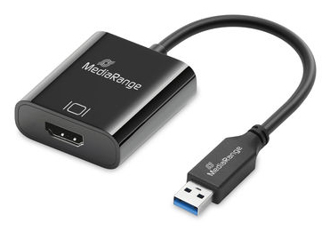 MediaRange MRCS232 c�ble vid�o et adaptateur 0,2 m USB Type-A HDMI Noir