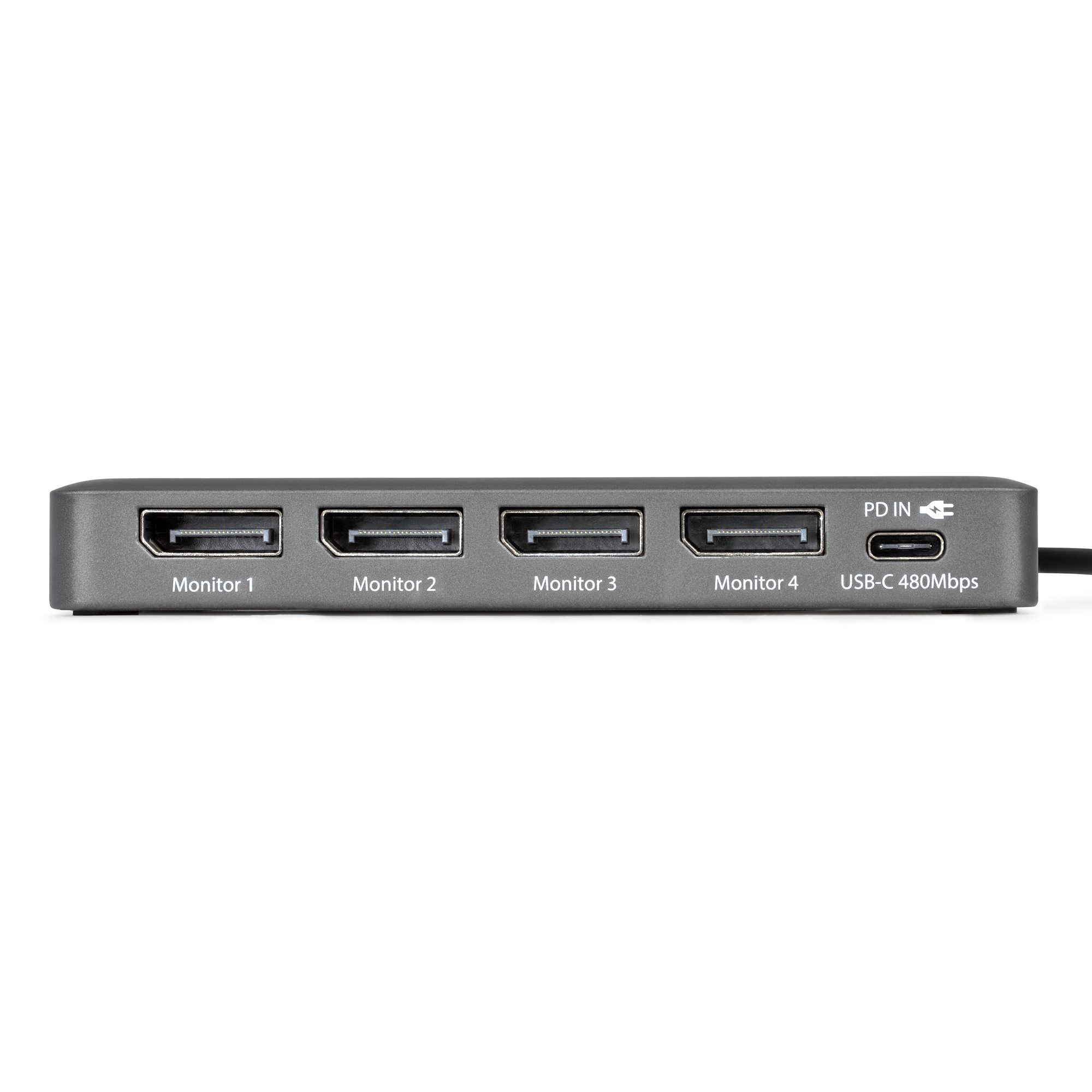 StarTech.com QUAD-USB-DP-ADAPT replicatore di porte e docking station per laptop Cablato USB 3.2 Gen 1 (3.1 Gen 1) Type-C Grigio