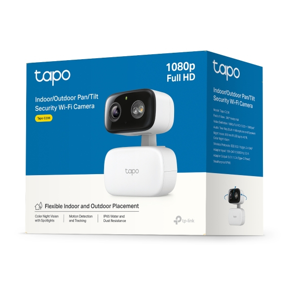 TP-LINK Netzwerk-Ueberwachungskamera Tapo C206 Innenbereich Aussenbereich