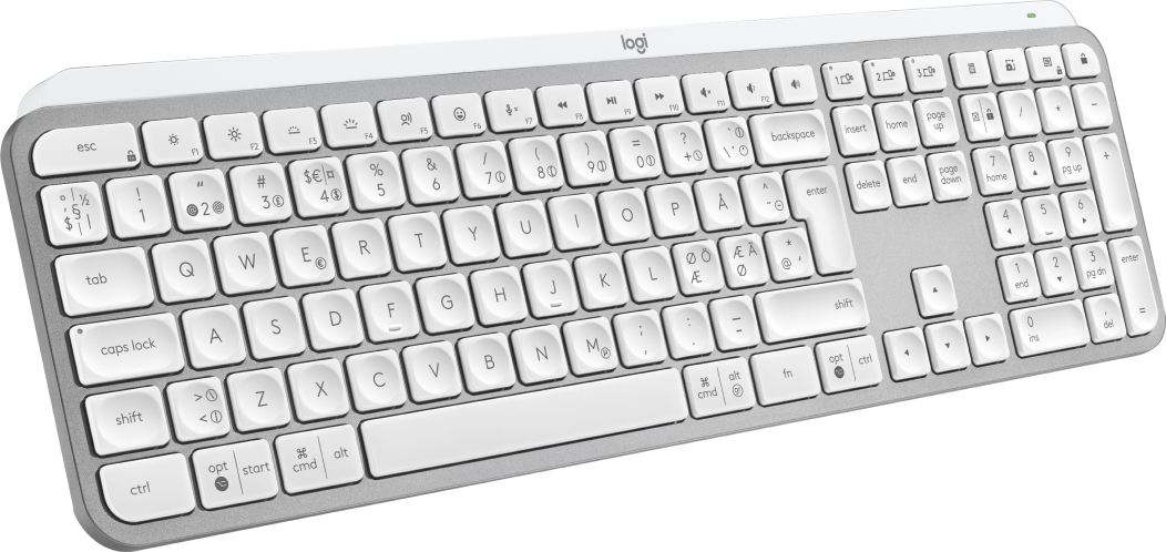 Logitech MX Keys S - Tastatur - hinterleuchtet - kabellos - Bluetooth LE - QWERTY - Nordisch (Dnisch/Finnisch/Norwegisch/Schwedisch)