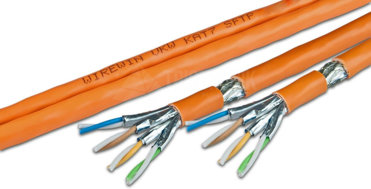 Wirewin VKW SFTP K7 LSOH3 500DXB c�ble de r�seau Orange 500 m Cat7 S/FTP (S-STP) Rond