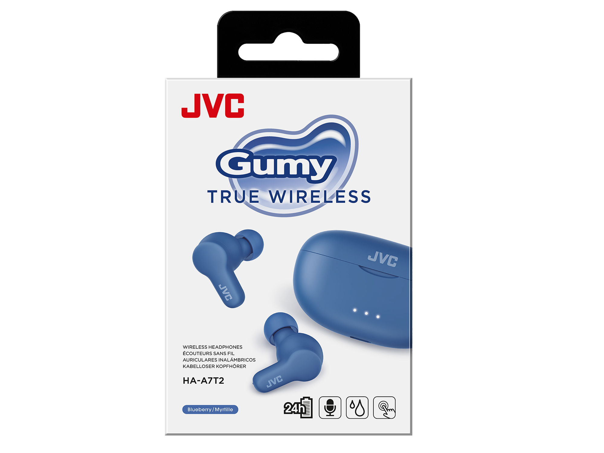 JVC HA-A7T2 Auricolare True Wireless Stereo (TWS) In-ear Musica e Chiamate Micro-USB Bluetooth Blu