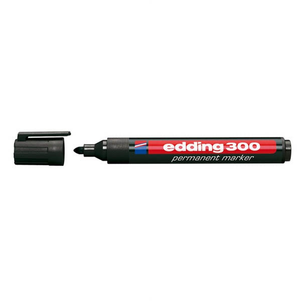 Edding 300 permanent marker Black 10 pc(s)