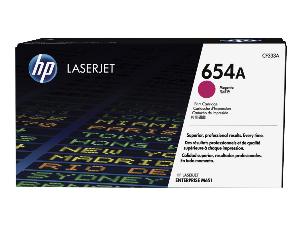 HP 654A toner magenta authentique LaserJet