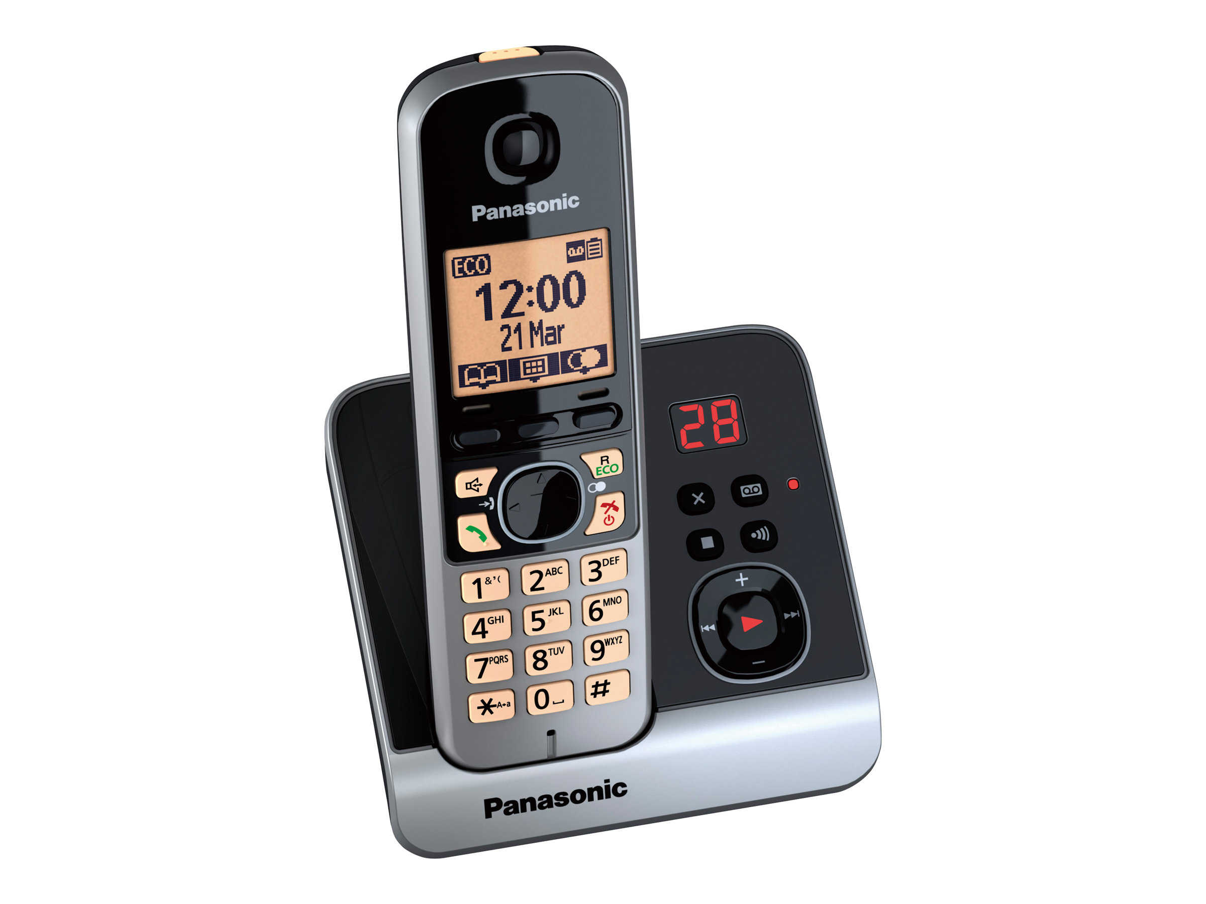 Panasonic KX-TG6722 Tlphone DECT Noir