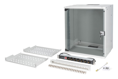 DIGITUS Netzwerk-Set SOHO Pro, 483 mm (19) - 12HE, 540 x 400 mm (B x T)