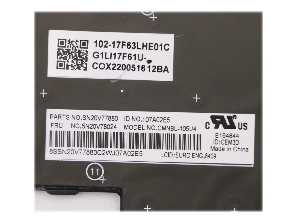 Lenovo Chicony - Ersatztastatur Notebook - hinterleuchtet